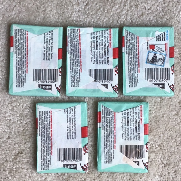 Vintage 5 Unopened pks Donruss Series 2 Baseball Cards, + Puzzle Pieces (1990) - Picture 3 of 11